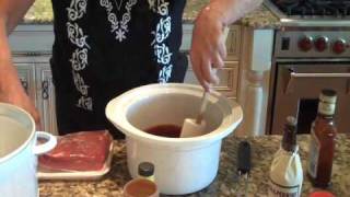 Barbecue Beef Brisket  Crockpot Method [upl. by Anehsat]