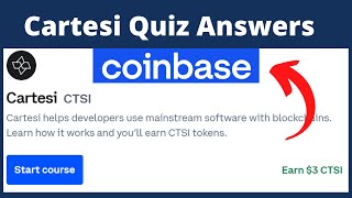 Coinbase Cartesi Quiz Answers Learn and Earn 3 CTSI Token [upl. by Noevart]