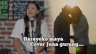 Harayeko Maya  ShreeGo  Female Cover by Juna gurung [upl. by Eikcid664]