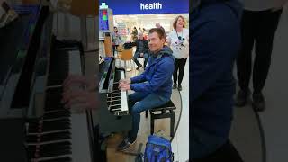 Piano at Manchester Airport Terminal 2 Brodericks Cafe Yamaha [upl. by Arze39]