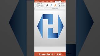 Amazing H Logo designed on PowerPoint powerpointtutorial powerpoint [upl. by Hcirteid]