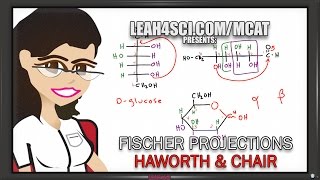 Fischer to Haworth and Chair for Glucose and Fructose Vid 5 of 5 [upl. by Holna]