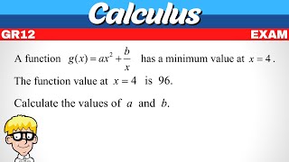 Calculus Grade 12 Exam Questions [upl. by Nuncia]