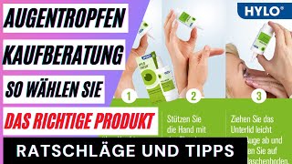 Augentropfen Vergleich Die besten künstlichen Tränen im Test So wählen Sie das richtige Produkt [upl. by Maris500]