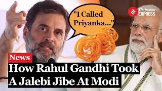 quotBest Jalebi But PMquot Congress Leader Rahul Gandhi Explains Haryanas Situation Using Jalebi Box [upl. by Adnohsor645]