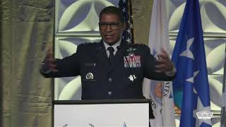 Transcom Commander Addresses Transportation Group [upl. by Ennywg543]