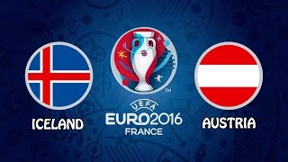 ICELAND vs AUSTRIA ⚽ 22062016 ⚽ UEFA EURO 2016  PES 2016 [upl. by Okim]