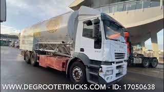 Degroote Trucks Iveco Stralis 350  6x2 grain silo truck for sale [upl. by Kho]