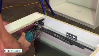 Mirostone Installation  Drawer Unit Strengthening Rail [upl. by Ahsieni]