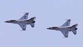 Thunderbirds 2 jets high speed pass  Mcminnville Oregon Air Show 2024 [upl. by Oderf]