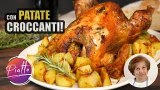 Pollo al Forno con Patate Croccanti Ricetta della Nonna  Secondo Piatto [upl. by Leggett972]