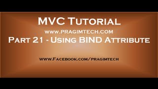 Part 21 Including and excluding properties from model binding using bind attribute [upl. by Deva]