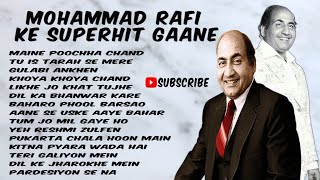 MOHAMMAD RAFI KE SUPERHIT GAANE  HITS OF RAFI SAHEB  SADABAHAR PURANE GAANE [upl. by Noside]