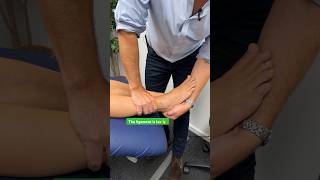 How to test an ankle ligament footandankle footcare physiotherapy feet [upl. by Elleryt]