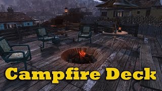 Fallout 4 Tips amp Tricks Build A Campfire Deck [upl. by Rozanna]