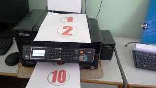 Print Speed Testing of Epson L565 Color Printer Standard amp High Quality [upl. by Romine]