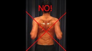 DO NOT pull the scapula back and down [upl. by Combe]