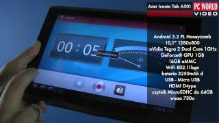 Acer Iconia Tab A501  test PC World [upl. by Alvy82]