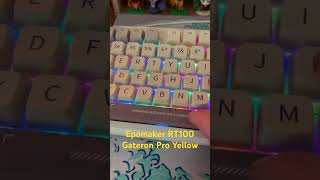 Epomaker RT100 Gateron Pro Yellow [upl. by Leopold695]