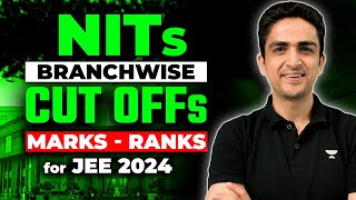 All NITs Cutoff Analysis  Branchwise Category wise Ranks amp Marks  JEE 2024 [upl. by Aniloj]