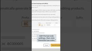 How to creategenerate barcodes in inFlow  Get to know inFlow [upl. by Aelegna]