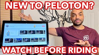 NEW PELOTON BIKE OWNERS SCREEN TUTORIAL TIPS AND GETTING STARTED  WATCH BEFORE RIDING [upl. by Abbub]