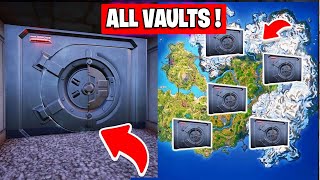 All Vaults Locations in Fortnite Chapter 5 Season 2  How To Open a Vault in Fortnite [upl. by Llabmik]