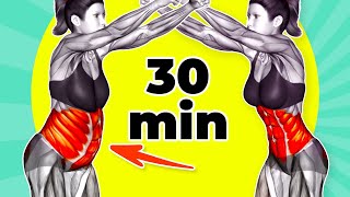 ➜ Do This STANDING 30Min to Lose That STUBBORN BELLY FAT [upl. by Innej]