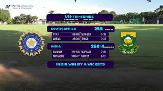 Live Cricket  U19 TriSeries  South Africa vs India  Match 5 [upl. by Mccandless]