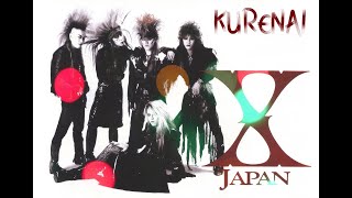 X Japan Kurenai quot紅quot LYRICS [upl. by Yahc594]