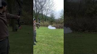 BOW VS PROPANE TANK DO NOT DO THIS AT HOME archery bowhunting hunting experiment [upl. by Ahola738]