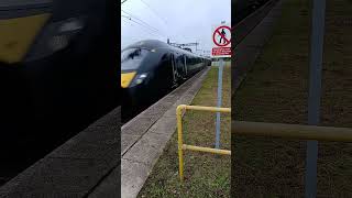 GWR 800018 amp 800011 passing Newbury Racecourse 281024 [upl. by Asiram]