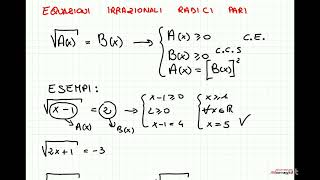 Equazioni irrazionali con radici con indice pari [upl. by Attiuqihc283]