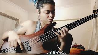 MOHINI DEY BASS SOLO FRETLESS  RECORDING SESSION FOR MARINER [upl. by Ahsonek899]