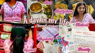 🌸Bengali vlog  study  daily  A day in my life as a Bengali student🌷📑📚  Back into routine 🩷🫧🧿 [upl. by Pazice]