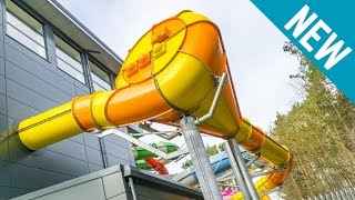 Crazy Cone Waterslide Maelstrom NEW 2017 Coral Reef Bracknell [upl. by Leshia572]