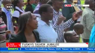 Gospel singer Eunice Njeri perform during Tuskys Silver Jubilee Celebrations [upl. by Yhtimit]