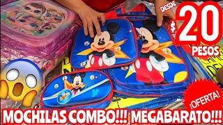 ÉSTO ES LO QUE ESTAS BUSCANDO MOCHILAS COMBO SOLAS Y MÁS DESDE 20 PESOS LO MÁS BARATO DEL CARMEN [upl. by Ojimmas]