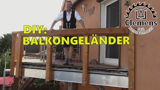 So baut ihr euch ein neues Balkongeländer Teil 1 Pfosten und Handlauf [upl. by Anirahs]