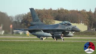 Morning mission with RNLAF F16 and F35 at Volkel Air Base [upl. by Akirre]