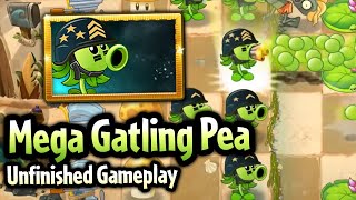 Plants vs Zombies 2 Mega Gatling Pea Unfinished Gameplay [upl. by Zeus]