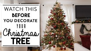 CHRISTMAS TREE DECORATING  Watch This BEFORE You Decorate Your Tree [upl. by Stahl]