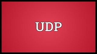 UDP Meaning [upl. by Emoraj]