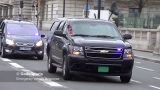 Unmarked Armored Suburban US Ambassador to France [upl. by Yrrac]