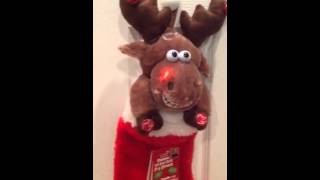 DanDee animated Reindeer Stocking [upl. by Anidnamra]