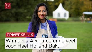 Aruna uit Lelystad blij met winst Heel Holland Bakt  Omroep Flevoland [upl. by Joey]