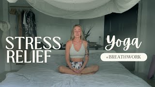 Gentle Yoga amp Breathwork for Stress Relief  Morning Stretch amp Relaxation [upl. by Haleemak]