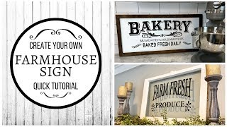 DIY FARMHOUSE SIGN  VINYL DECALS [upl. by Gant]