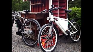 Bafang 8fun mid drive BBS02 750w 48v vs 500w 36v testing top speed with throttle Ebike [upl. by Yattirb]