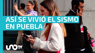 ¿Cómo se vivió el temblor en Puebla estado donde se registró el epicentro [upl. by Marcia]